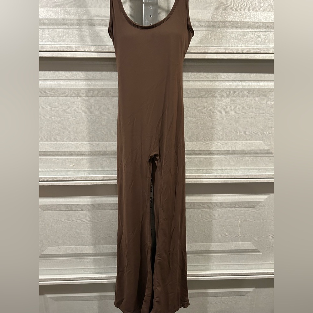 Brown Wide Leg Romper